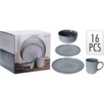 VAJILLA MANHATAN 16 PIEZAS GRES