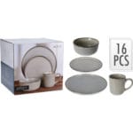 VAJILLA JERSEY 16 PIEZAS BEIGE