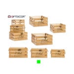 CAJA MADERA NATURAL ORG MED.