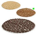 SALVAMANTEL REDONDO D38 MARRON