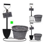 PORTA MACETA PALA 22X48 CM BEIGE