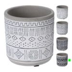 MACETA CERAMICA 9 CM RAYAS
