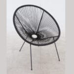 SILLON NEGRO RATAN SINTETICO