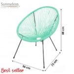 SILLON MENTA RATAN SINTETICO