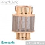 LINTERNA DE MADERA 21X29 CM