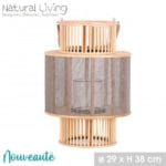 LINTERNA DE MADERA 29X38 CM