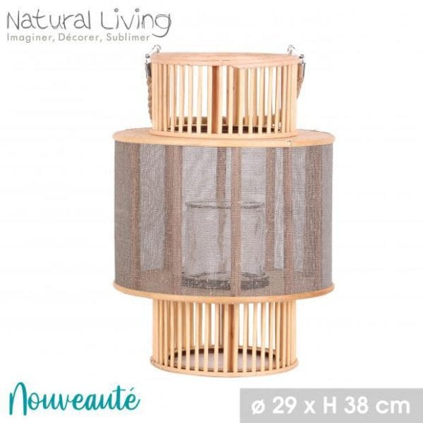 LINTERNA DE MADERA 29X38 CM