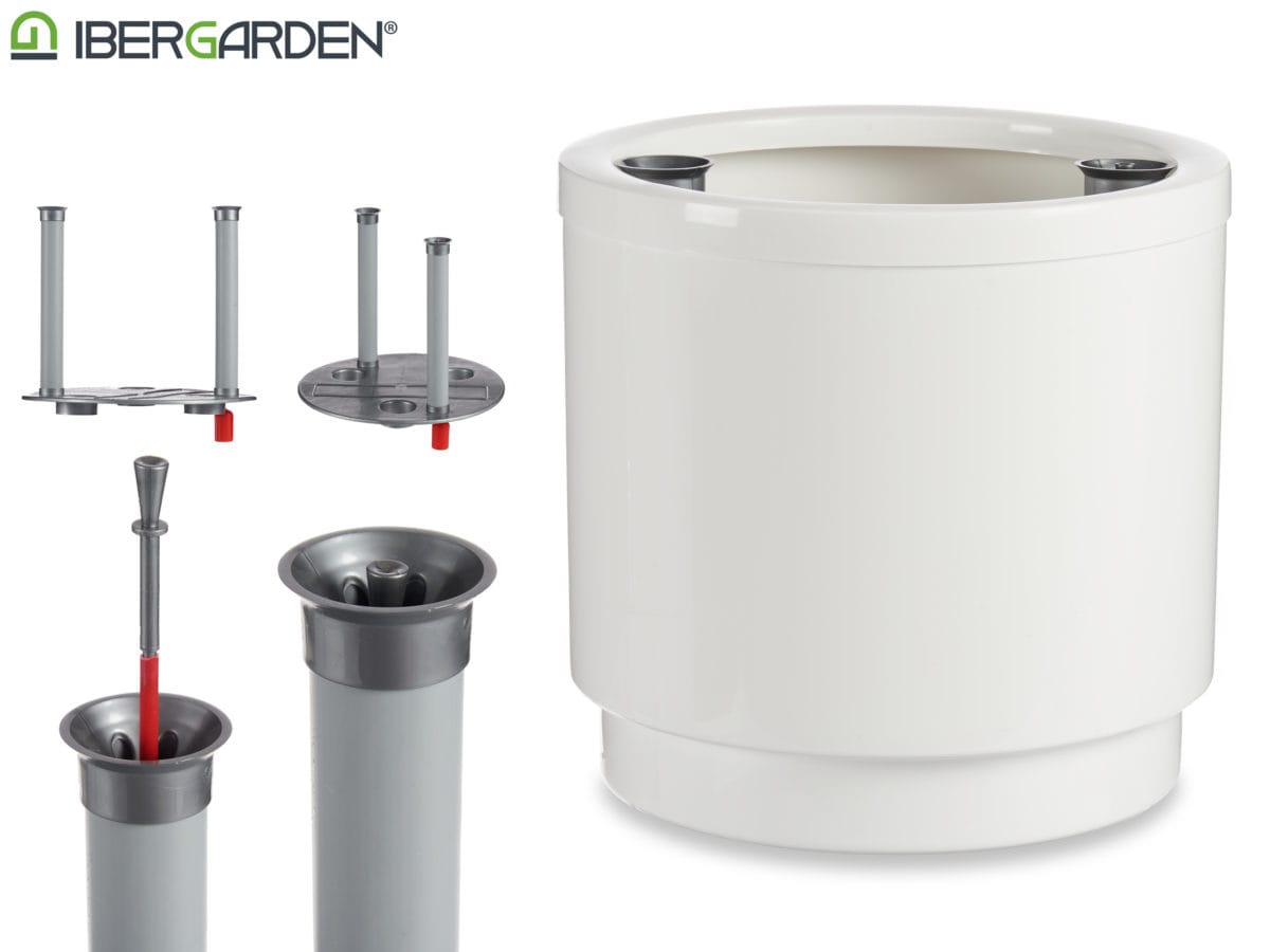 MACETA CON RESERVA AGUA 32 CM - Imagen 3