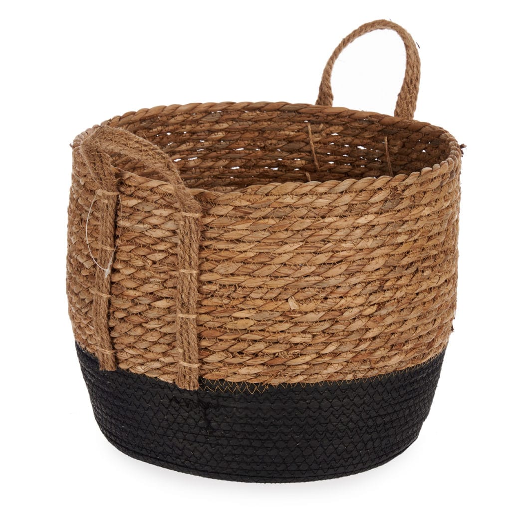 cesta negra grande