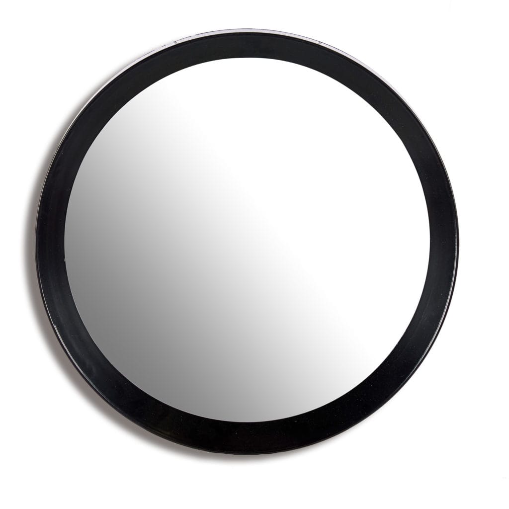 cuadro redondo negro
