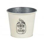 MACETA MARCHE FLEURS BEIGE