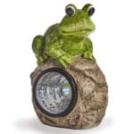 RANA CERAMICA LINTERNA SOLAR