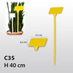 ETIQ. AMARILLA 9X6,5X40 CM 1 UD.