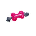 HUESO TPR CUERDA 14 CM ROSA