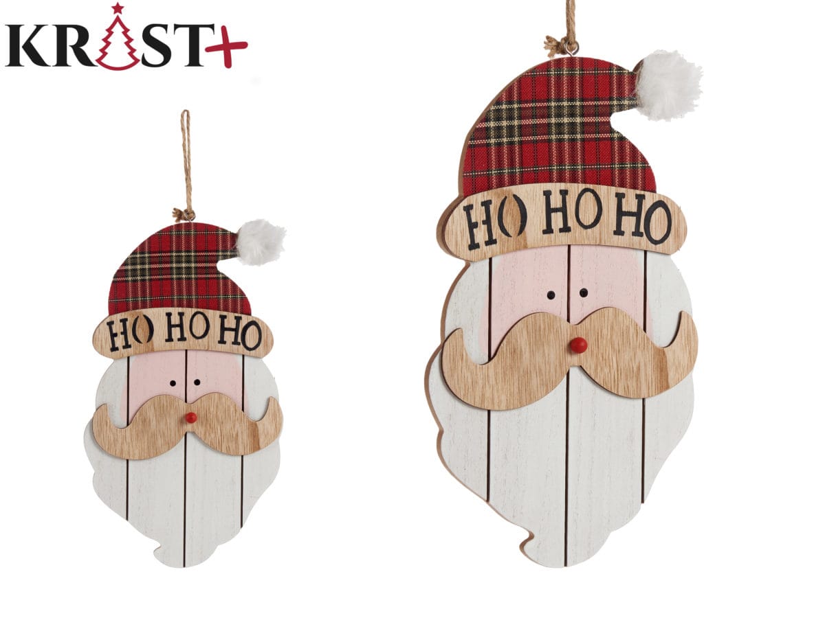CARTEL SANTA CLAUS GORRO 30 CM. - Imagen 1