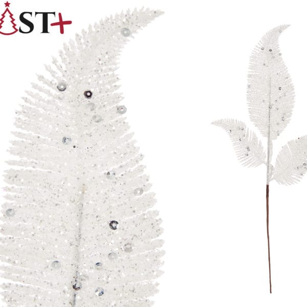 RAMA BLANCA NAVIDAD 3 PLUMAS