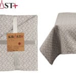 MANTEL PLATA ROMBOS 140X240 CM