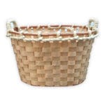 CESTO LEÑA OVALADO CLARO