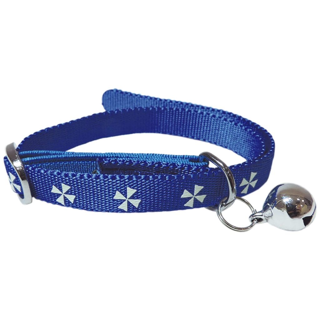 clk145 collar de estampado reflectante safe here para gatos detalle 9484