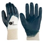 GUANTE NITRILO AZUL T-8