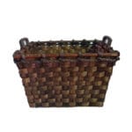 CESTO LEÑA RECTANGULAR OSCURO