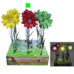 PINCHO SOLAR FLOR ROJA 46 CM