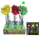 PINCHO SOLAR FLOR VERDE 46 CM