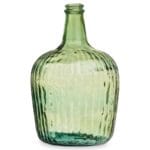 GARRAFA VIDRIO RAYADA 8 L VERDE