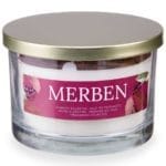 VELA VASO GRANADA TAPA DORADA