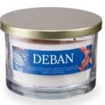 VELA VASO NENUFAR TAPA DORADA