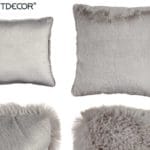 COJIN PELO CORTO GRIS 40 CM