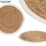 TAPETE NATURAL BORDE BLANC 35 CM