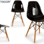 SILLA NEGRA TRANSPARENTE KIRK