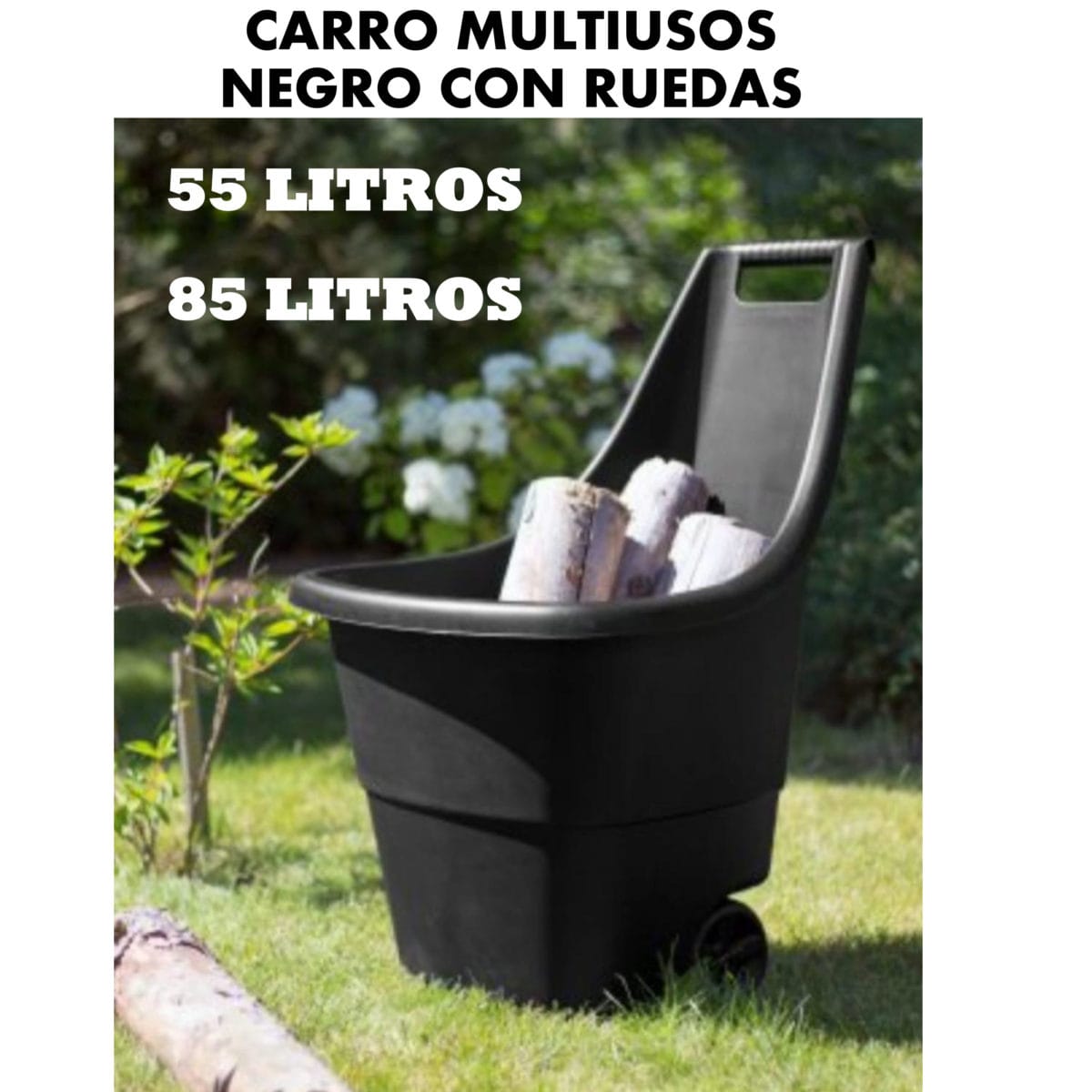 CARRO MULTIUSOS C/RUEDAS 55 L. - Imagen 1