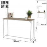 CONSOLA BLANCA 120X39X79 CM
