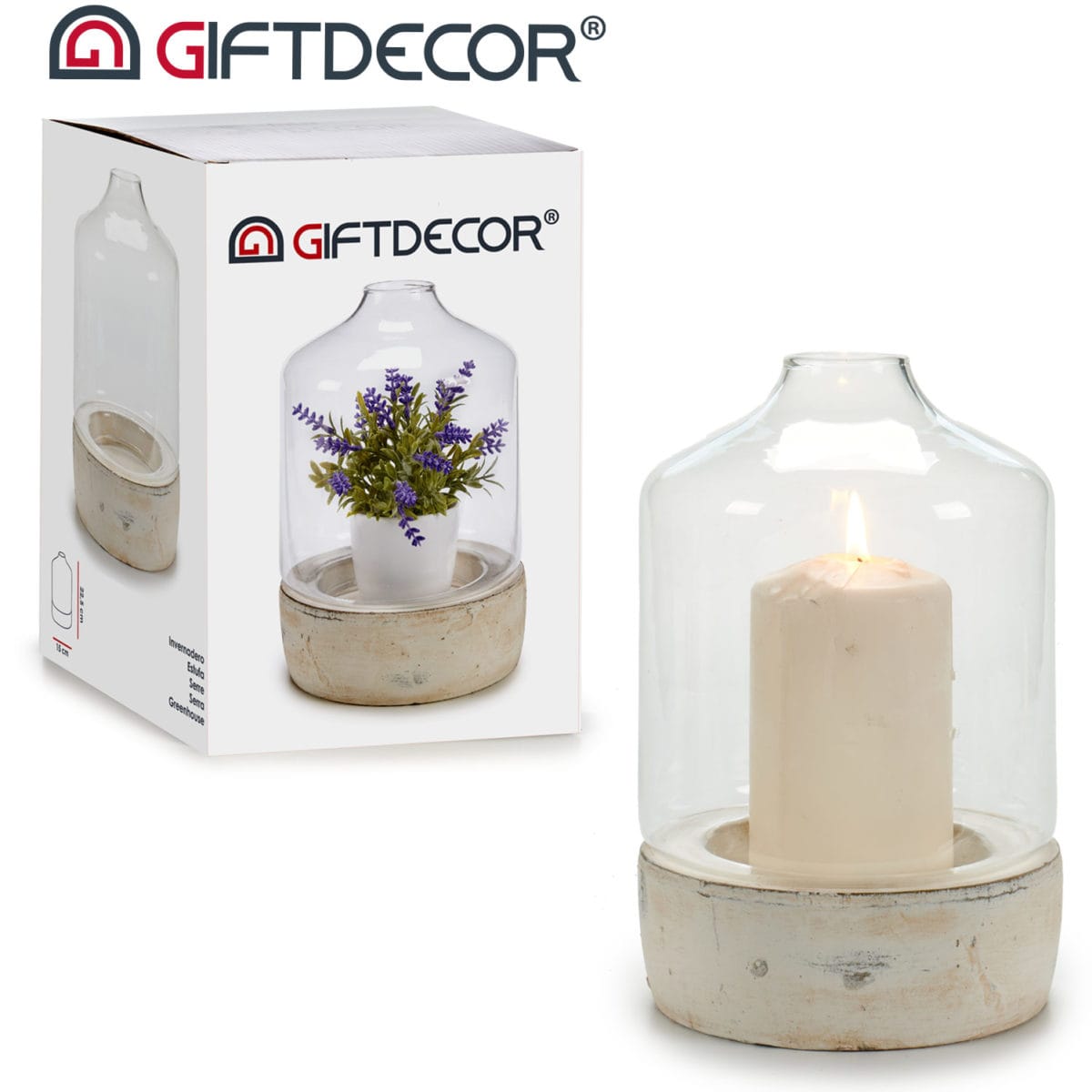 INVERNADERO BASE PIEDRA 22,5 CM - Imagen 2