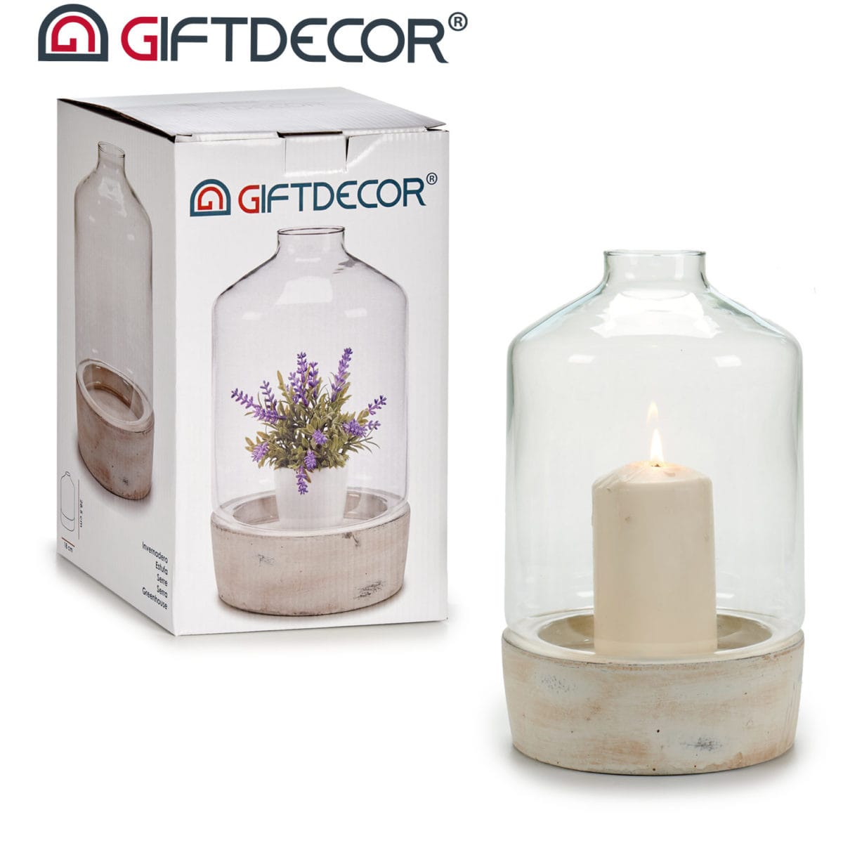 INVERNADERO BASE PIEDRA 29 CM - Imagen 2