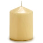 VELA TACO CREMA 7X7X10 CM