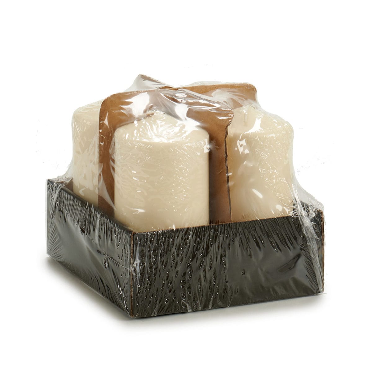 VELA TACO CREMA 7X7X10 CM - Imagen 3