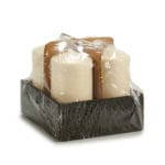 VELA TACO CREMA 7X7X10 CM - Imagen 3