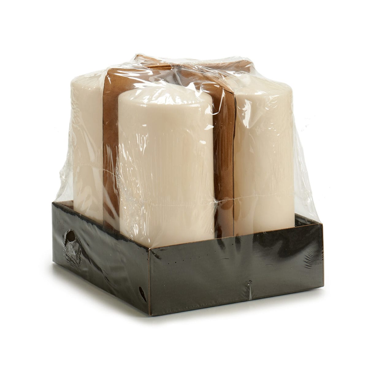 VELA TACO CREMA 9X9X20 CM - Imagen 3