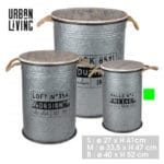 METAL BIDON 27X41 CM