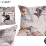 SET 2 COJINES 45X45 HOJAS GRIS