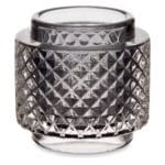 SOPORTE VELA AHUMADO 9X9X8,8 CM