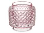 SOPORTE VELA ROSA 7,5X7,5X7,5 CM