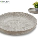 PLATO CEMENTO RELIEVE MIMBRE FIN