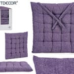 COJIN SILLA LISO LILA 40X40X5,5