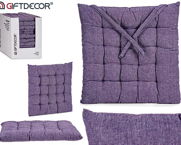 COJIN SILLA LISO LILA 40X40X5,5