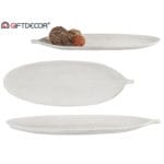 BANDEJA MADERA HOJA BL. 17 CM