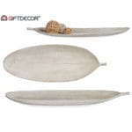 BANDEJA MADERA HOJA BL. 21 CM